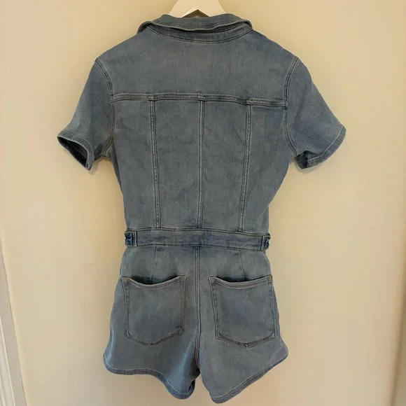 Good American denim romper V - Picture 4 of 4